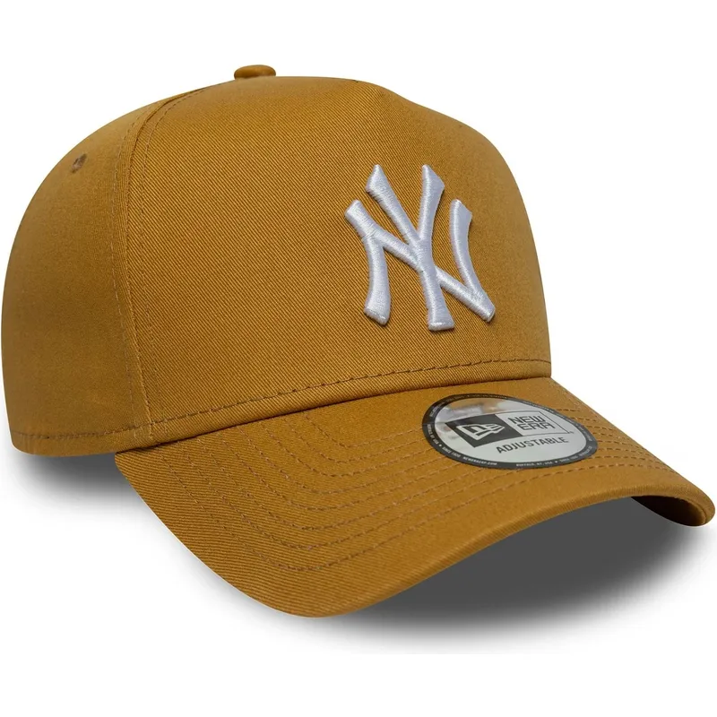 brun-bojd-keps-snapback-9forty-e-frame-league-essential-fran-new-york-yankees-mlb-av-new-era