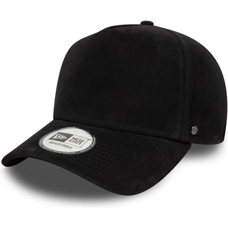 gorra-curva-negra-ajustable-9forty-e-frame-img-suede-de-new-era