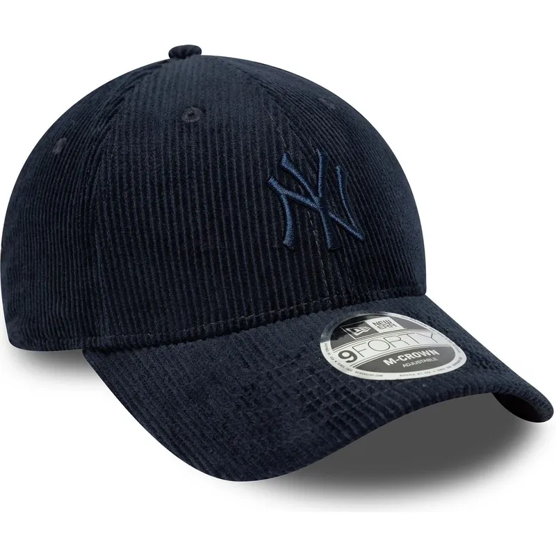 marinbla-bojd-justerbar-keps-med-marinblatt-logotyp-9forty-m-crown-cord-fran-new-york-yankees-mlb-av-new-era