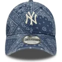 new-era-curved-brim-9twenty-washed-paisley-new-york-yankees-mlb-blue-adjustable-cap