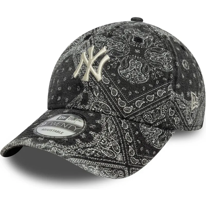 gorra-curva-negra-ajustable-9twenty-washed-paisley-de-new-york-yankees-mlb-de-new-era