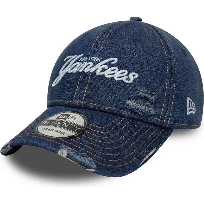 sapkak-ivelt-kek-allithato-9twenty-denim-distress-new-york-yankees-mlb-new-era