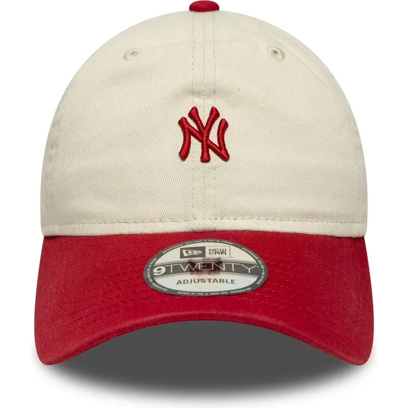 sapkak-ivelt-bezs-allithato-pant-9twenty-mini-washed-new-york-yankees-mlb-new-era