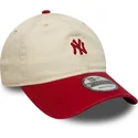 sapkak-ivelt-bezs-allithato-pant-9twenty-mini-washed-new-york-yankees-mlb-new-era