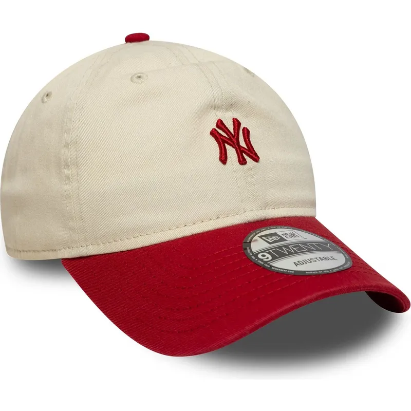 sapkak-ivelt-bezs-allithato-pant-9twenty-mini-washed-new-york-yankees-mlb-new-era