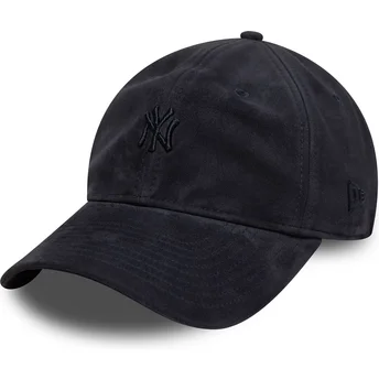 Sapkák ívelt sötétkék állítható 9TWENTY Suede New York Yankees MLB New Era