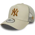 sapkak-ivelt-bezs-snapback-a-frame-league-essential-new-york-yankees-mlb-new-era