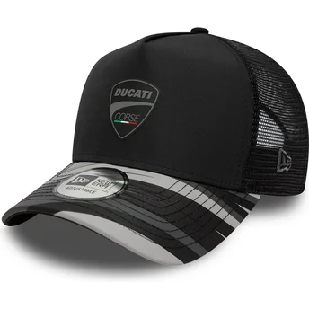 New Era E Frame Print Ducati Motor MotoGP Black Trucker Hat