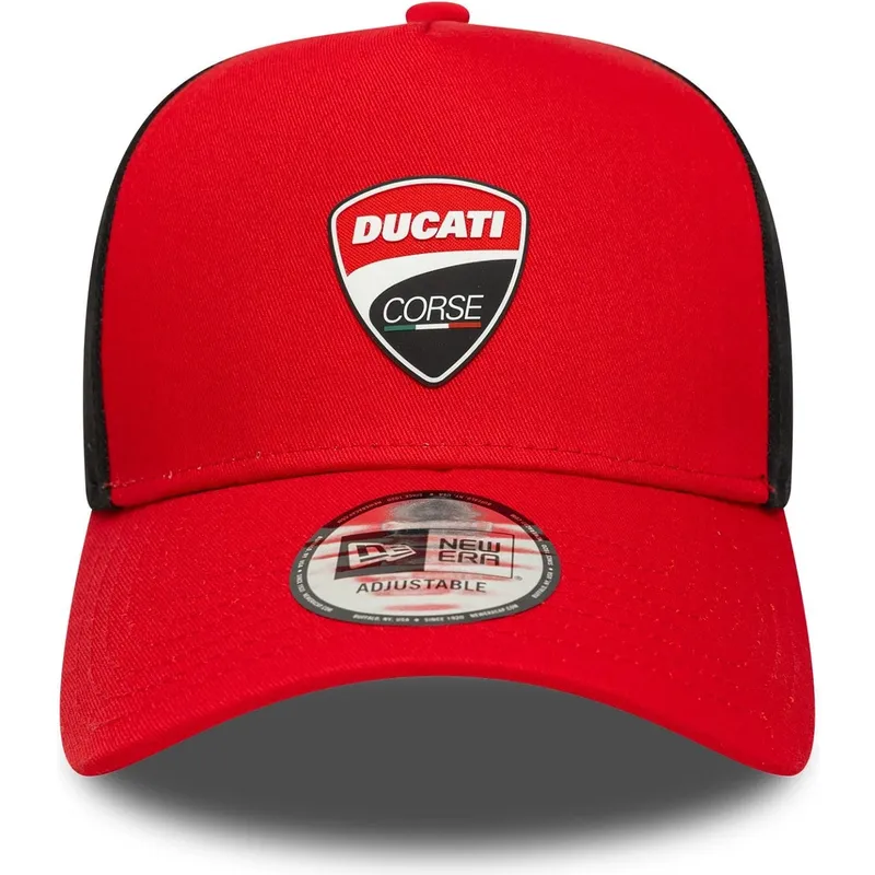 new-era-curved-brim-9forty-e-frame-ducati-motor-motogp-red-snapback-cap