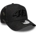 new-era-curved-brim-e-frame-laser-etch-denim-valentino-rossi-vr46-motogp-black-snapback-cap