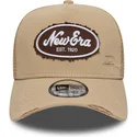 sapkak-ivelt-barna-snapback-a-frame-oval-canvas-distress-new-era