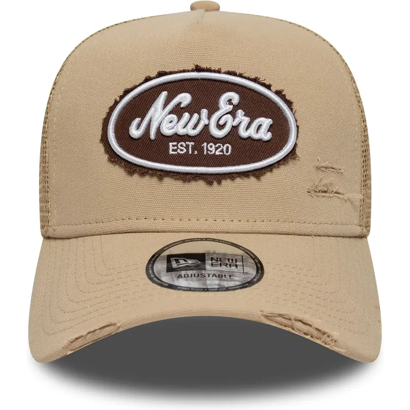sapkak-ivelt-barna-snapback-a-frame-oval-canvas-distress-new-era sapkak-ivelt-barna-snapback-a-frame-oval-canvas-distress-new-era