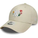 sapkak-ivelt-bezs-allithato-9forty-floral-icon-new-york-yankees-mlb-new-era