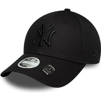 Sapkák ívelt fekete állítható pánt 9FORTY Bow Back New York Yankees MLB New Era