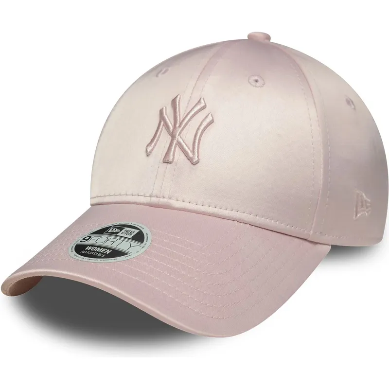 sapkak-ivelt-rozsaszin-allithato-pant-9forty-satin-new-york-yankees-mlb-new-era