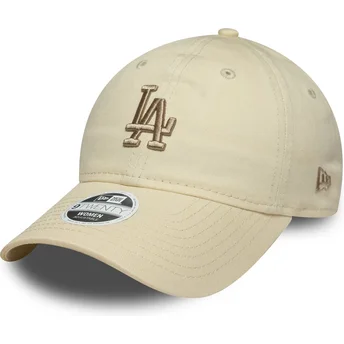 Sapkák ívelt bézs állítható pánt 9TWENTY League Essential Midi Los Angeles Dodgers MLB New Era