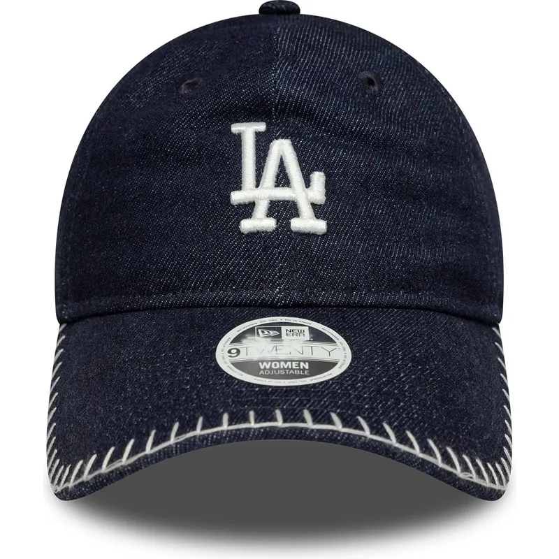 cap-ivelt-tmnosin-reguliruema-lenta-9twenty-denim-stitch-los-angeles-dodgers-mlb-new-era
