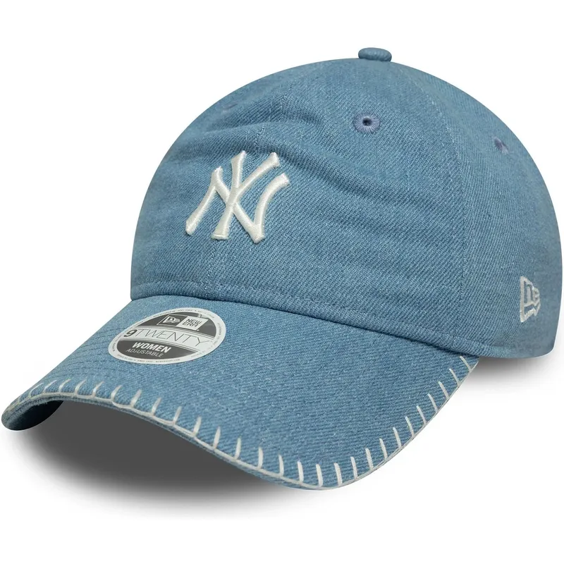 cap-ivelt-sin-reguliruema-lenta-9twenty-denim-stitch-new-york-yankees-mlb-new-era