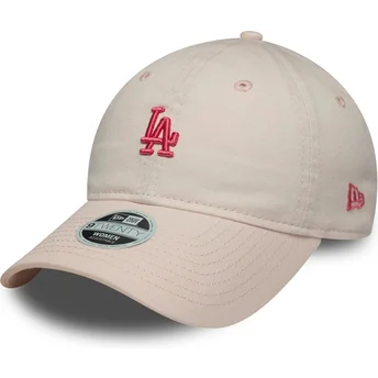 Sapkák ívelt rózsaszín állítható 9TWENTY Washed Mini Los Angeles Dodgers MLB New Era
