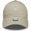 cap-ivelt-bezhov-reguliruema-lenta-9twenty-washed-mini-new-york-yankees-mlb-new-era