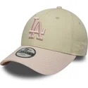 bojd-beige-och-rosa-justerbar-keps-for-barn-9forty-league-essential-los-angeles-dodgers-mlb-fran-new-era