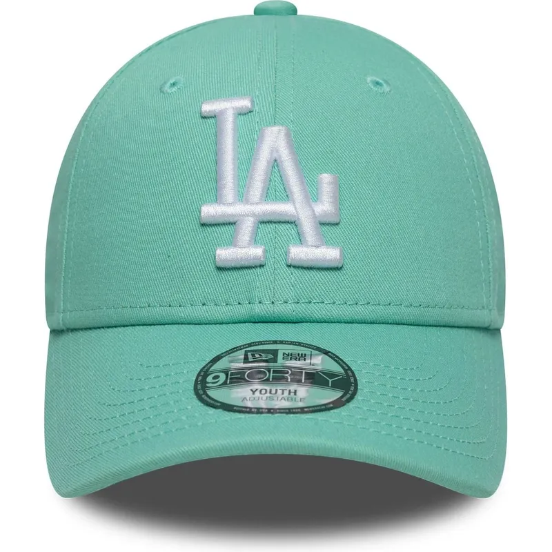 gorra-curva-verde-ajustable-para-nino-9forty-league-essential-de-los-angeles-dodgers-mlb-de-new-era
