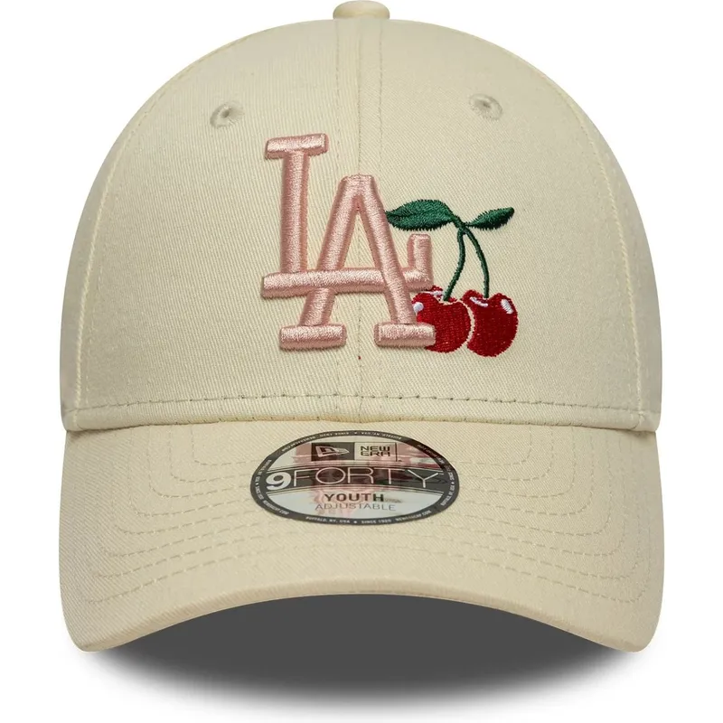 gorra-curva-beige-ajustable-para-nino-9forty-fruit-icon-de-new-york-yankees-mlb-de-new-era