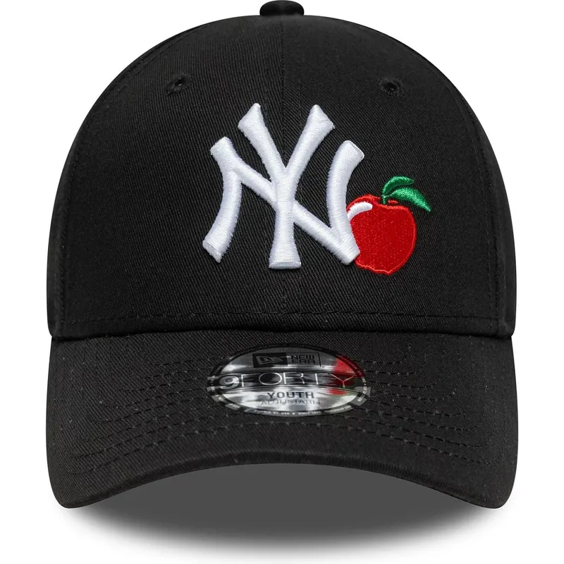 new-era-curved-brim-youth-9forty-fruit-icon-new-york-yankees-mlb-black-adjustable-cap