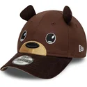 new-era-curved-brim-toddler-9forty-cord-ears-brown-adjustable-cap