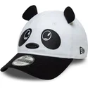 new-era-curved-brim-toddler-9forty-cord-ears-white-and-black-adjustable-cap