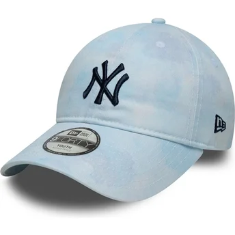 Gorra curva azul ajustable para niño 9TWENTY Tie Dye de New York Yankees MLB de New Era