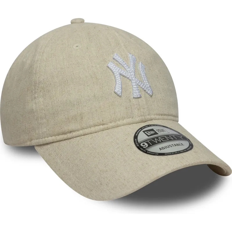 sapkak-ivelt-bezs-allithato-9twenty-linen-new-york-yankees-mlb-new-era