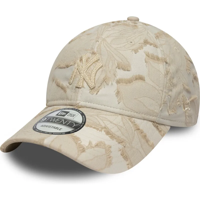 cap-ivelt-bezhov-reguliruema-lenta-9twenty-img-floral-new-york-yankees-mlb-new-era