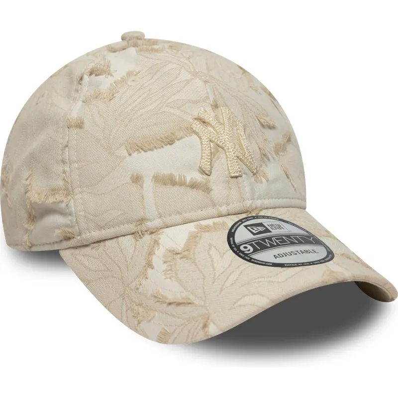 cap-ivelt-bezhov-reguliruema-lenta-9twenty-img-floral-new-york-yankees-mlb-new-era