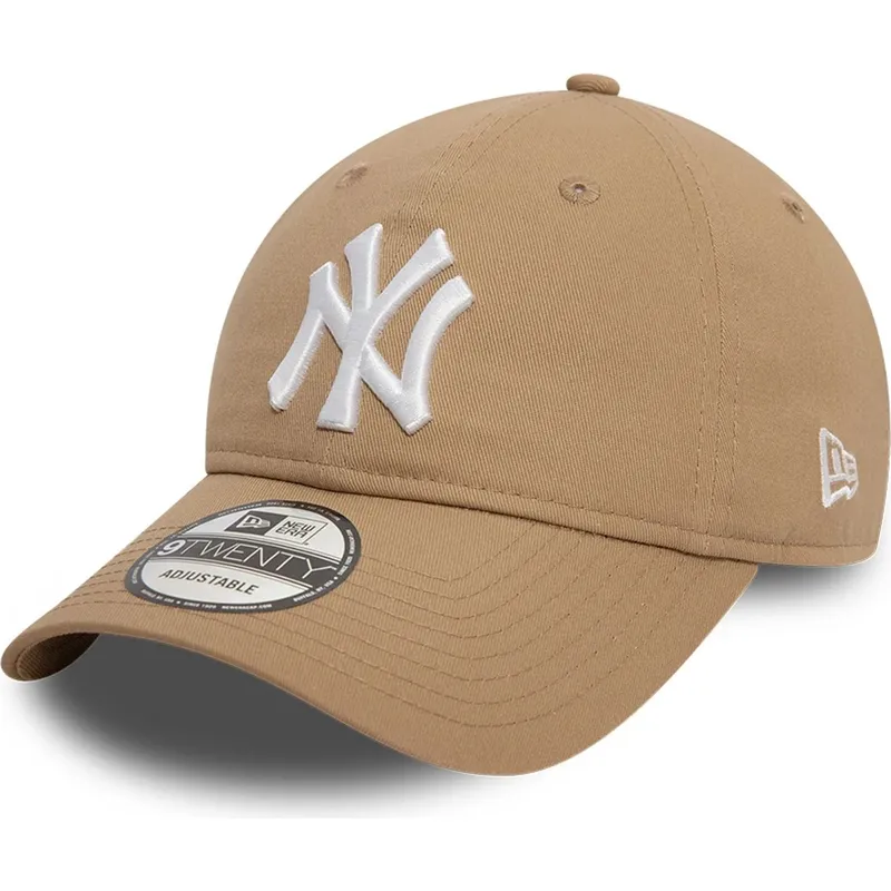 ljusbrun-bojd-justerbar-keps-9twenty-league-essential-fran-new-york-yankees-mlb-av-new-era