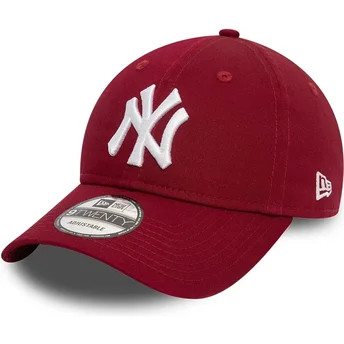 Sapkák ívelt piros állítható 9TWENTY League Essential New York Yankees MLB New Era