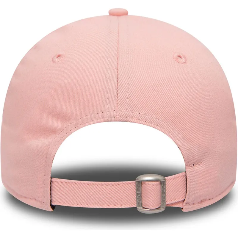 new-era-curved-brim-9forty-league-essential-new-york-yankees-mlb-pink-adjustable-cap