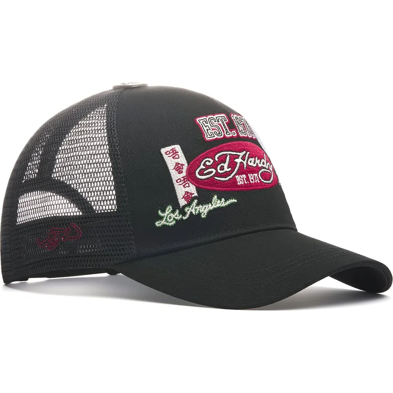 sapkak-ivelt-fekete-snapback-est-1971-varsity-ed-hardy