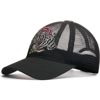 Sapkák ívelt fekete snapback 1971 Soaring Eagle Full Mesh Ed Hardy