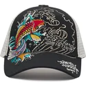 sapkak-ivelt-fekete-snapback-1971-koi-fish-ed-hardy