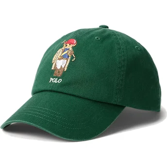 Grüne verstellbare Curved Cap Classic Sport Twill Polo Bear von Polo Ralph Lauren