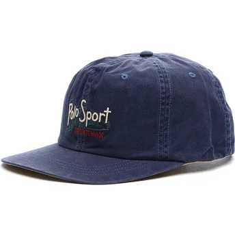 Sapkák ívelt sötétkék állítható pánt Classic Sport Twill Woven Polo Ralph Lauren