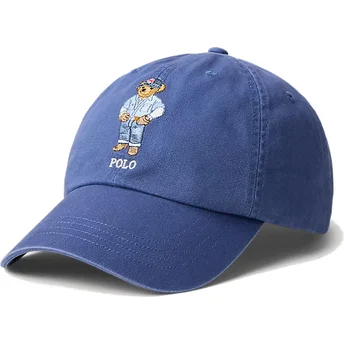Sapkák ívelt sötétkék állítható Classic Sport Twill Bear Polo Ralph Lauren