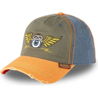 Sapkák ívelt többszínű állítható RETRO14 Von Dutch