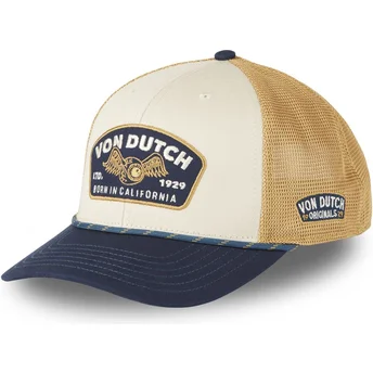 Sapkák ívelt többszínű snapback marrón SEM07 Von Dutch