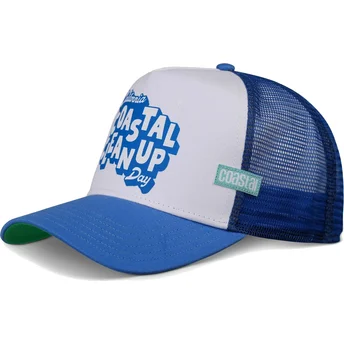 Trucker-Cap blau und weiß Clean Up Day HFT von Coastal