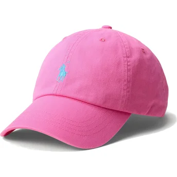 Sapkák ívelt rózsaszín állítható Cotton Chino Classic Sport Polo Ralph Lauren