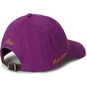 polo-ralph-lauren-curved-brim-twill-triple-pony-purple-adjustable-cap