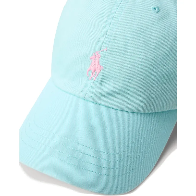 hellblaue-verstellbare-curved-cap-mit-rosa-logo-cotton-chino-classic-sport-von-polo-ralph-lauren