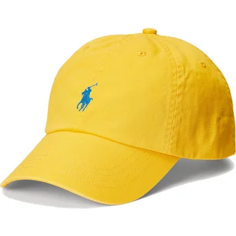 Sapkák ívelt sárga állítható Cotton Chino Classic Sport Polo Ralph Lauren